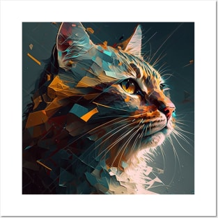 Shattering Cat Design Posters and Art